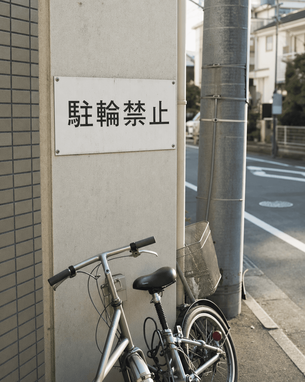 A street scene with a sign the camera has recognised